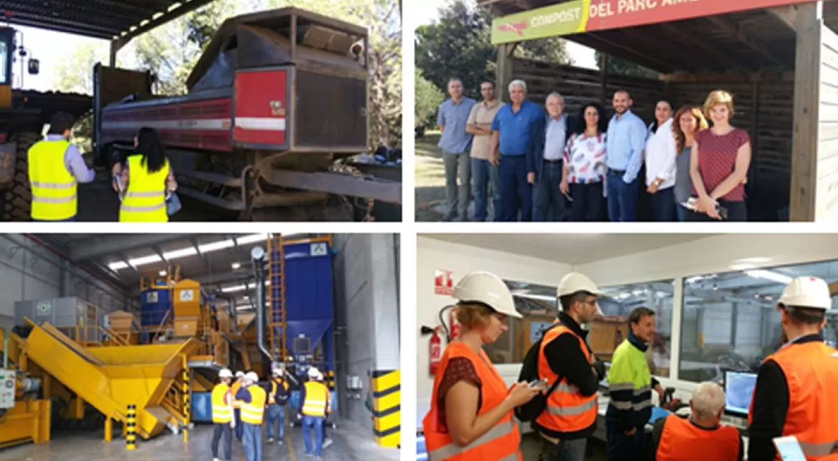 Una delegación de autoridades del PNUD del Líbano visitan varias instalaciones de residuos de Cataluña