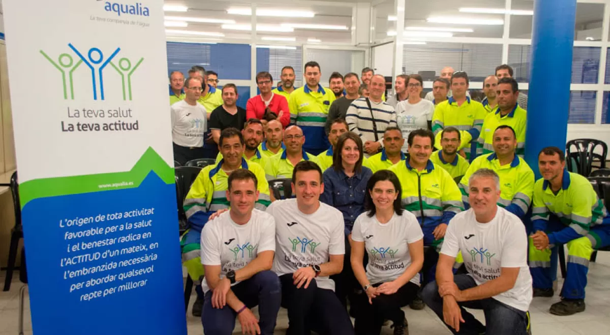 \"Tu salud. Tu actitud\", programa Empresa Saludable para el equipo de Aqualia en la provincia de Lleida