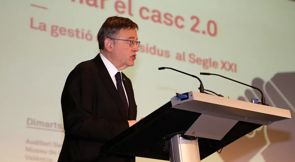 Ximo Puig aboga por el diálogo para establecer un nuevo modelo de gestión de residuos basado en la sostenibilidad