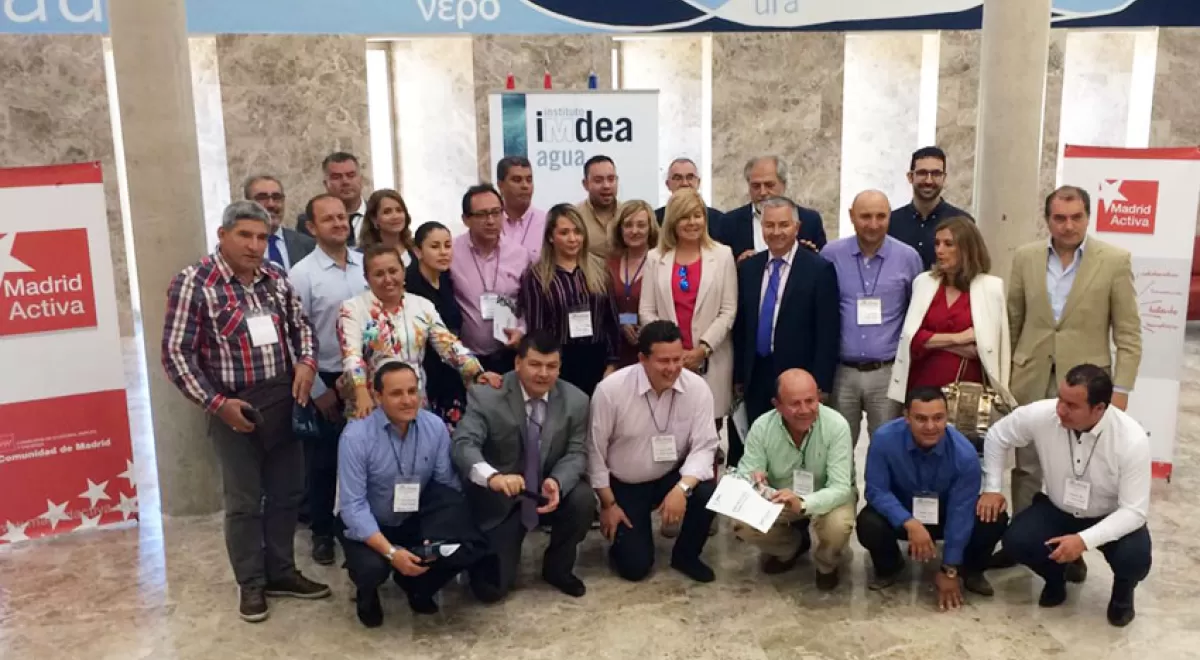 Una delegación de alcaldes de la provincia colombiana de Cundinamarca visita IMDEA Agua
