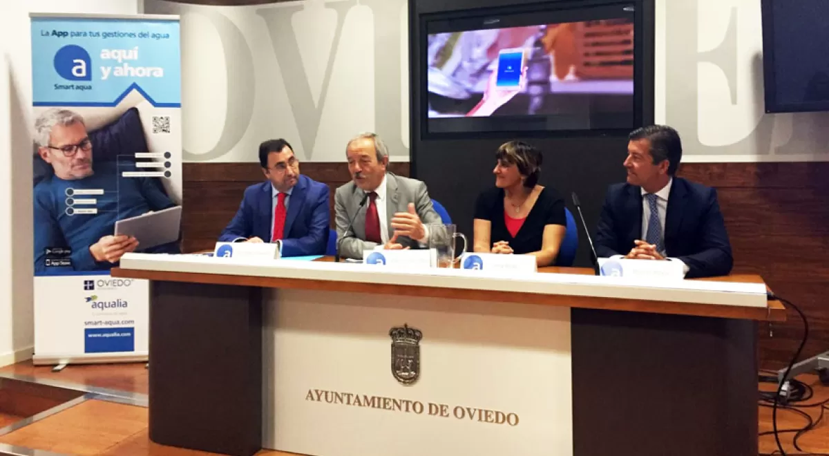 Oviedo acoge la presentación nacional de Smart aqua, la aplicación de Aqualia para el Servicio de Aguas
