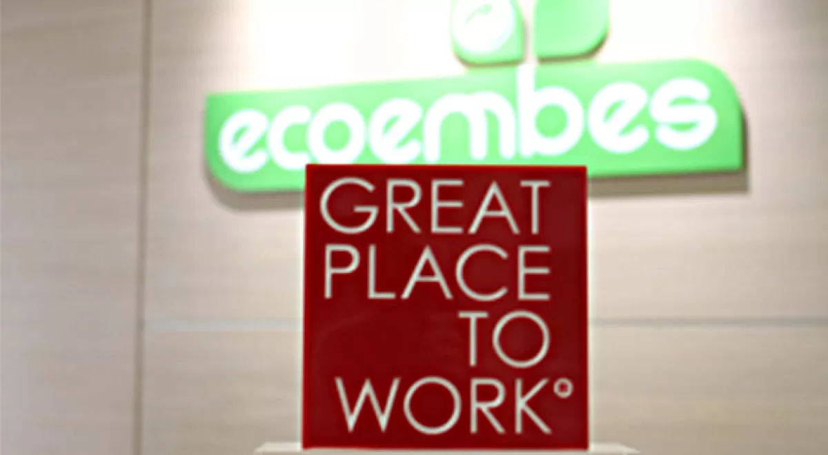 Ecoembes, reconocida por tercer año como una de las mejores empresas para trabajar en España