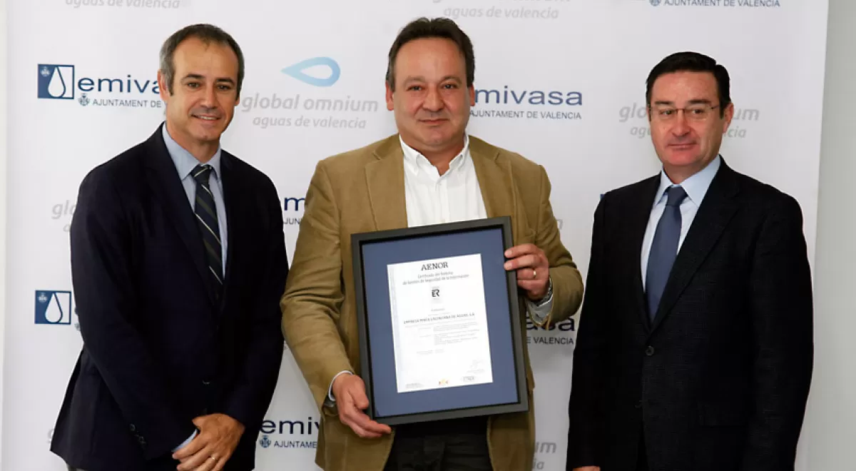 EMIVASA, primera empresa del sector que logra la certificación de AENOR en seguridad de la información
