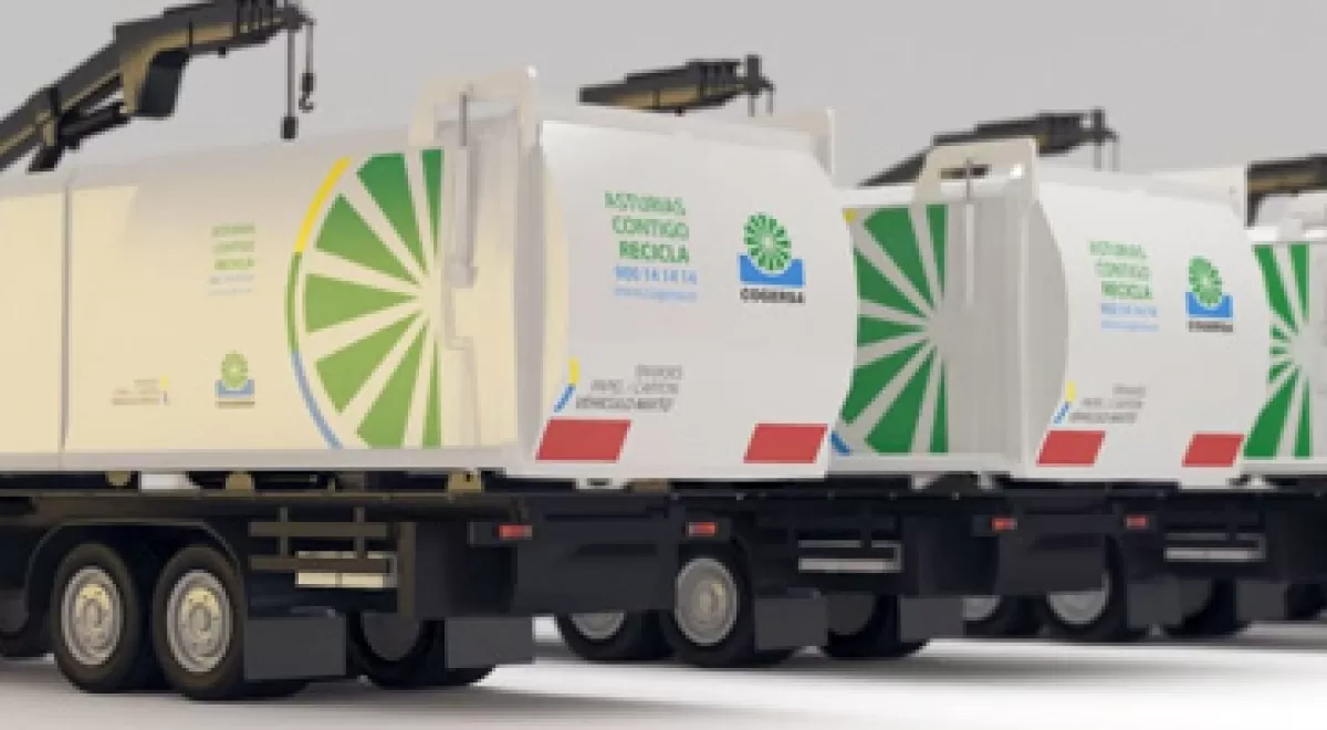 Cogersa muestra en un video el funcionamiento de un camión mixto de recogida de residuos