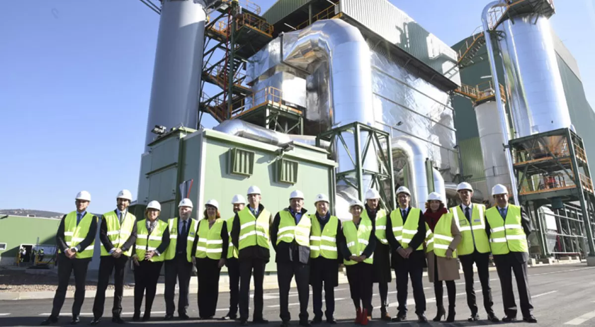 Inaugurada la planta de generación de energía con biomasa de Ence en Puertollano