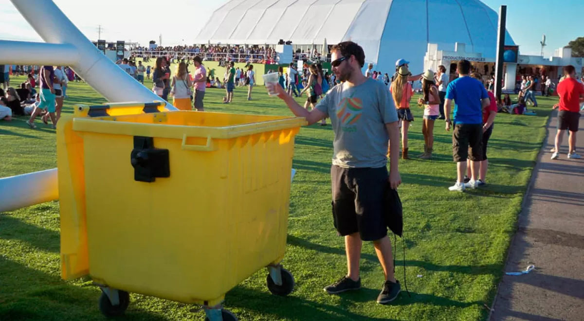 Ecoembes recicla más de 370.000 kg de envases en los principales eventos musicales del año
