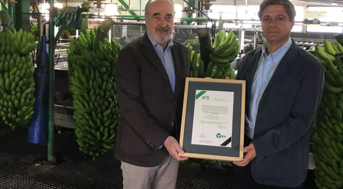 Cupalma, primera cooperativa agraria y primera enseña canaria que recibe el Certificado IPS