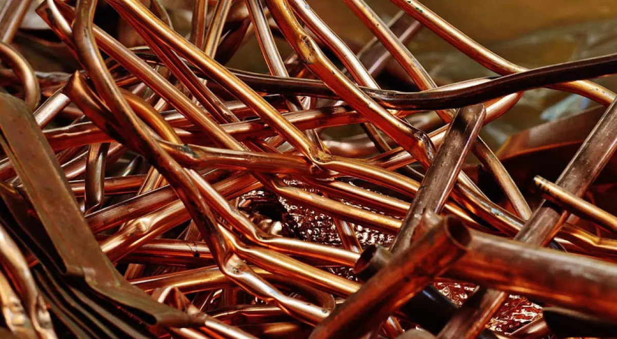 Casi un tercio del cobre utilizado a nivel mundial cada año proviene del reciclaje