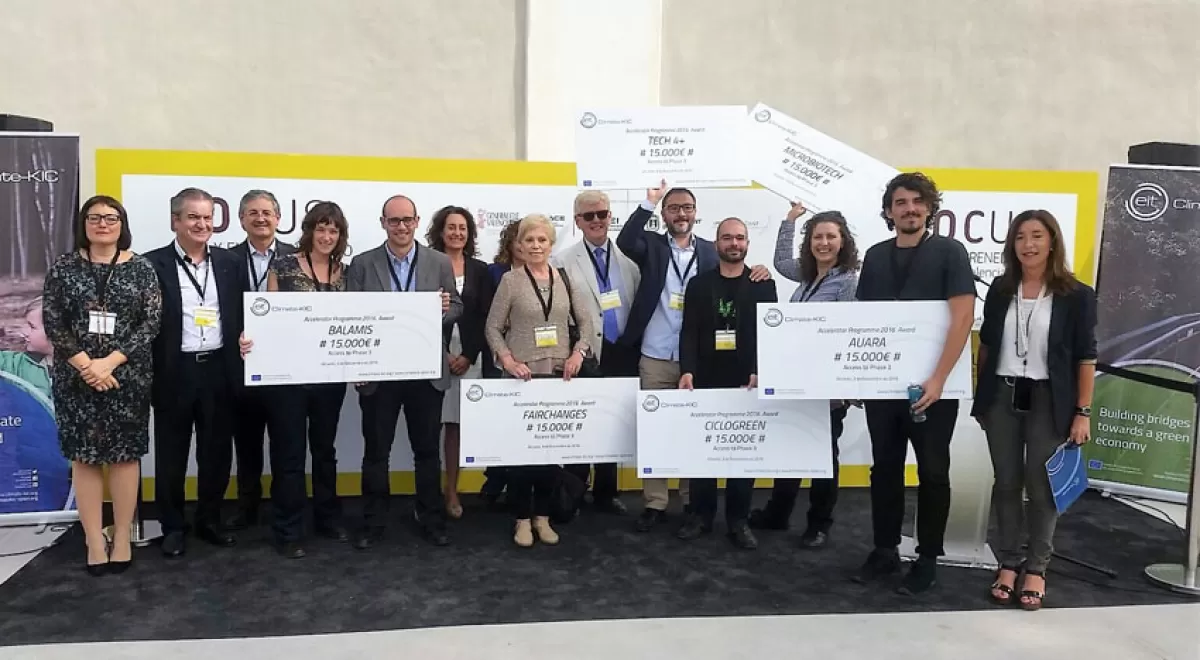 Climate-KIC Spain financia con 90.000 euros seis start-up que pasan a la final de la aceleradora de empresas