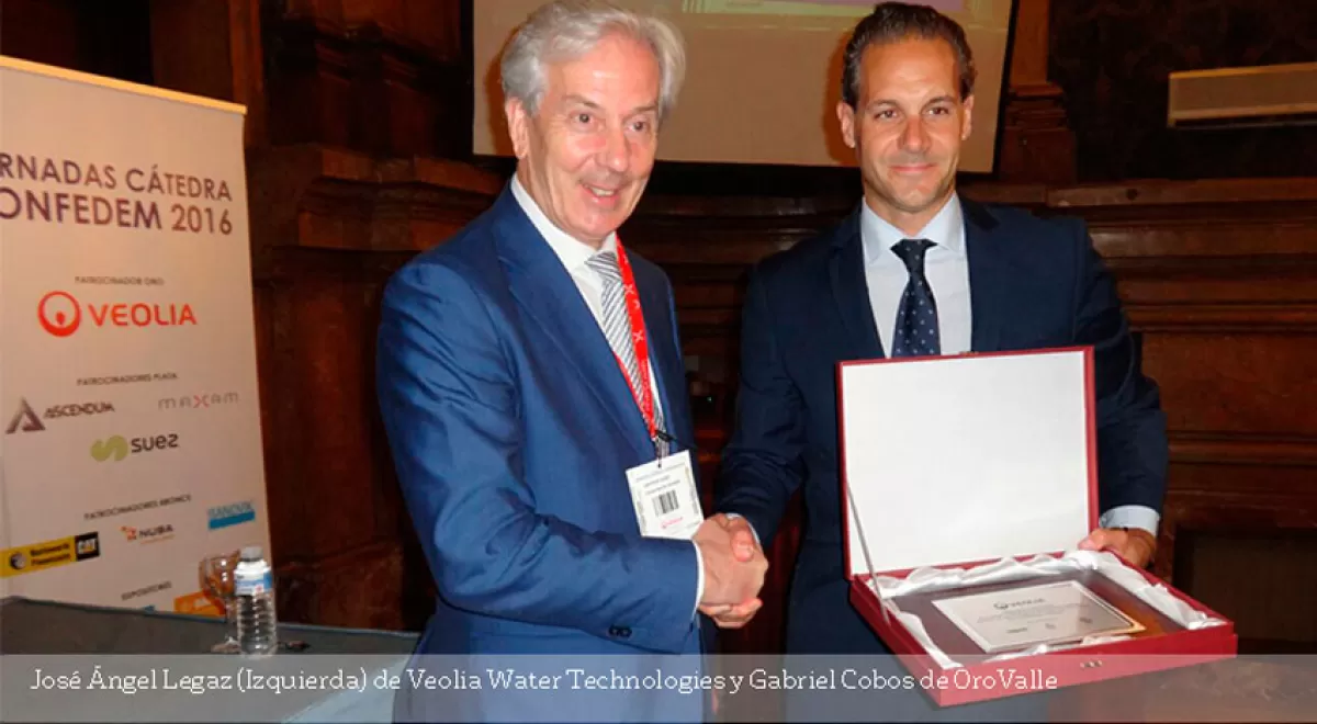 Veolia Water Technologies entrega el premio de Innovación y Sostenibilidad en Minería de la Cátedra CONFEDEM