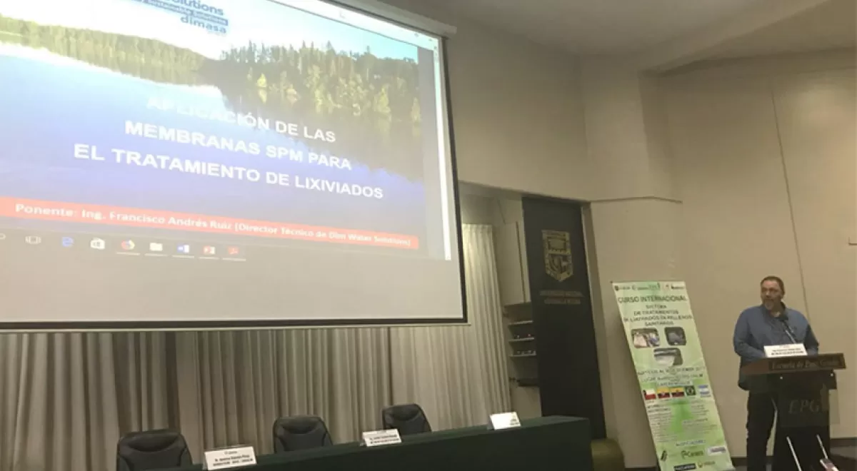 Dim Water imparte un curso en Perú sobre la aplicación de las Membranas SPM para Lixiviados