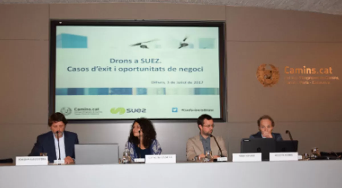 SUEZ Spain impulsa una jornada sobre el uso de drones en el Colegio de Ingenieros de Caminos de Catalunya