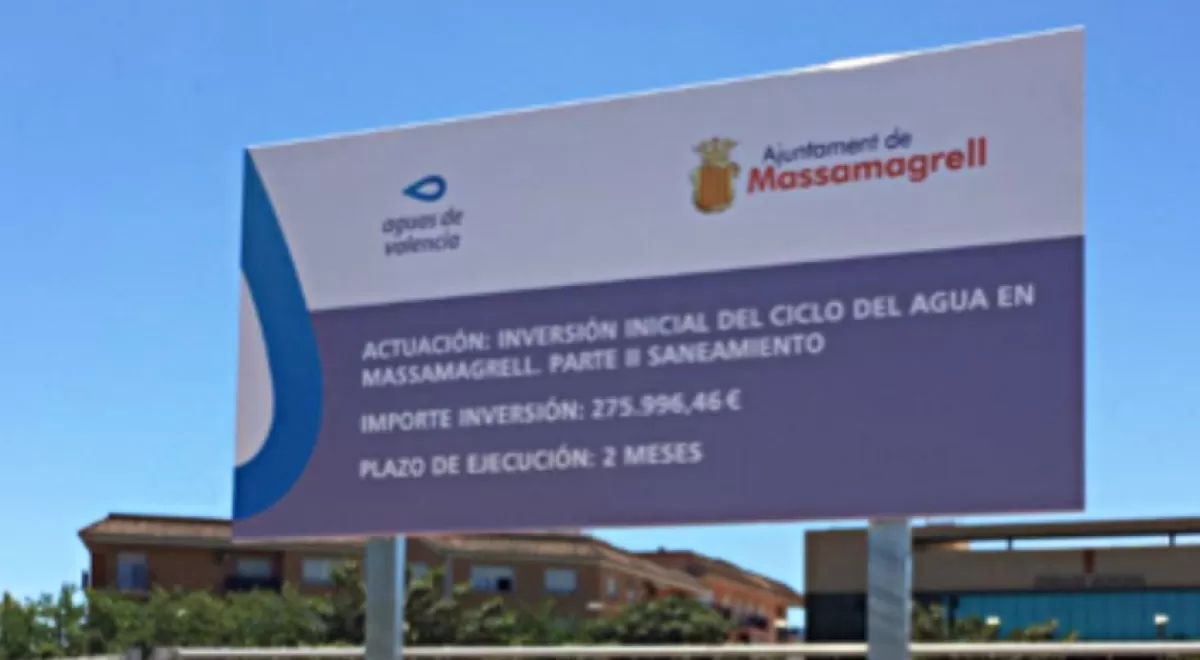 Massamagrell y Aguas de Valencia invierten en la red de alcantarillado para evitar posibles inundaciones