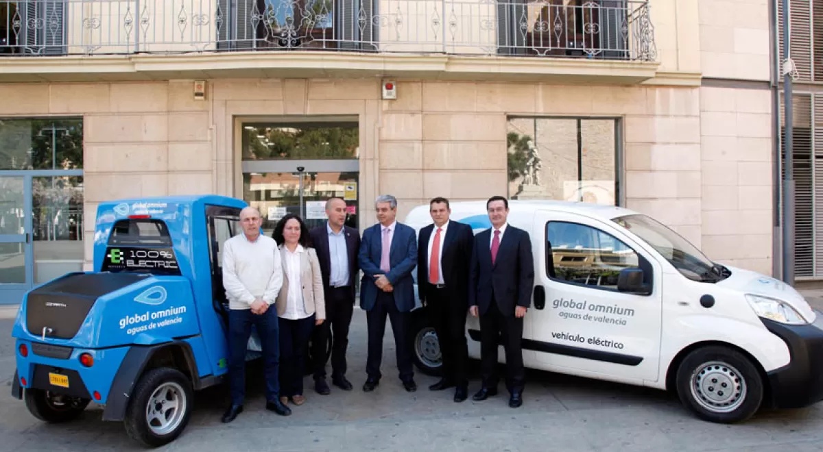 Global Omnium incorpora vehículos eléctricos para el servicio de agua en Massamagrell