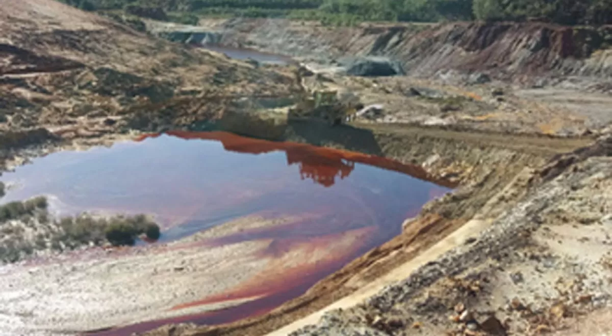 El agua de la fuga detectada en la mina de La Zarza no llega al río Odiel