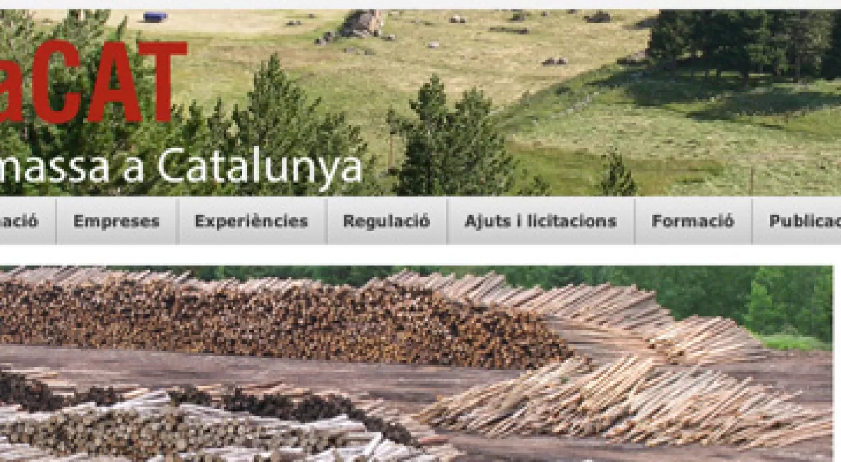 BiomassaCAT.cat, el nuevo portal de la Generalitat de Catalunya sobre la biomasa para uso energético