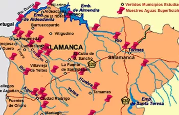 La Universidad de Salamanca desarrolla un mapa de calidad de las aguas en 19 municipios salmantinos