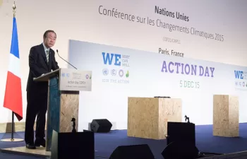 Ban Ki-moon anuncia en París una Cumbre de Acción sobre el Clima en 2016