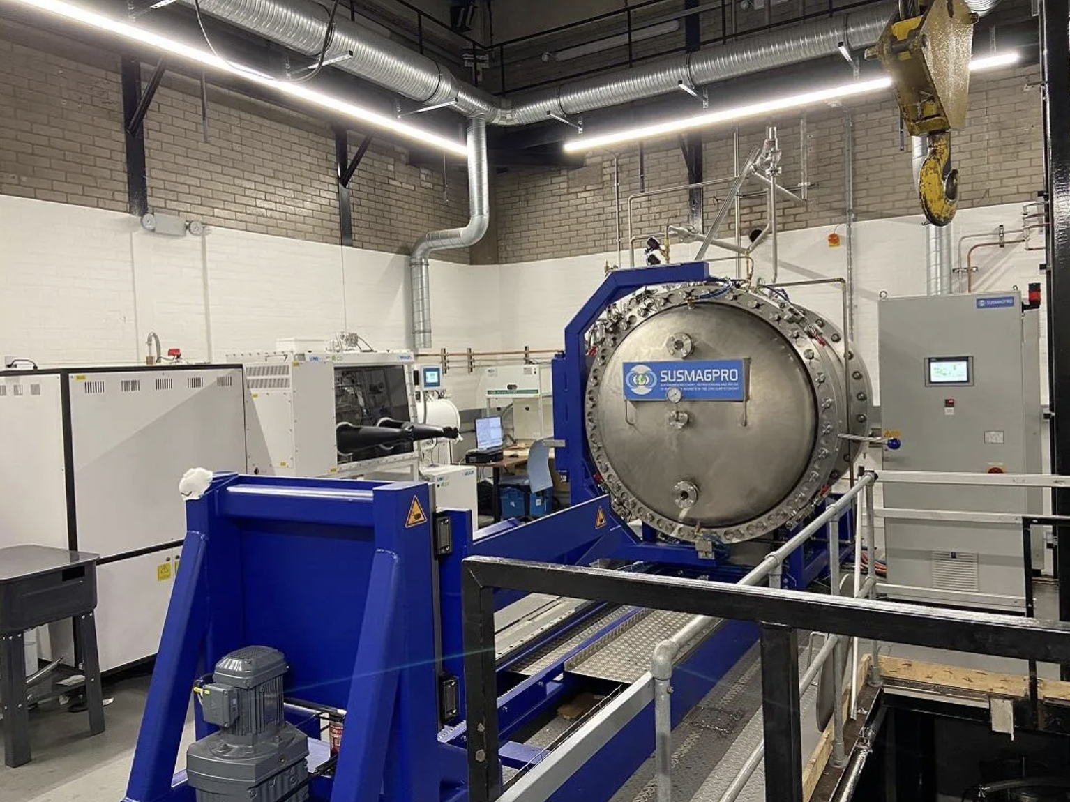 La nueva instalación podrá procesar hasta 100 kg de imanes por día.