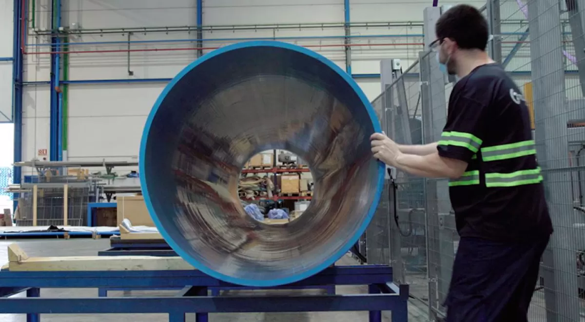 Molecor amplía su gama de Tuberías de PVC Orientado con la tubería TOM® de 1000 mm de diámetro