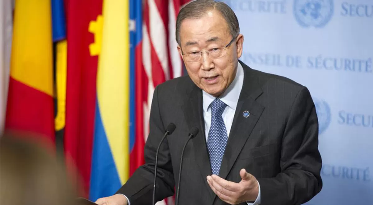 Ban Ki-moon: "Los países de todo el mundo han tomado la decisión histórica de trabajar como un todo"