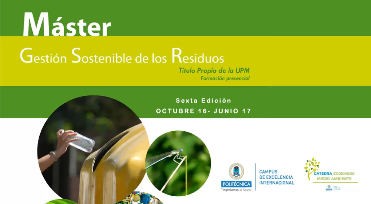 La Cátedra Ecoembes de Medio Ambiente lanza la VI edición del Máster en Gestión Sostenible de los Residuos