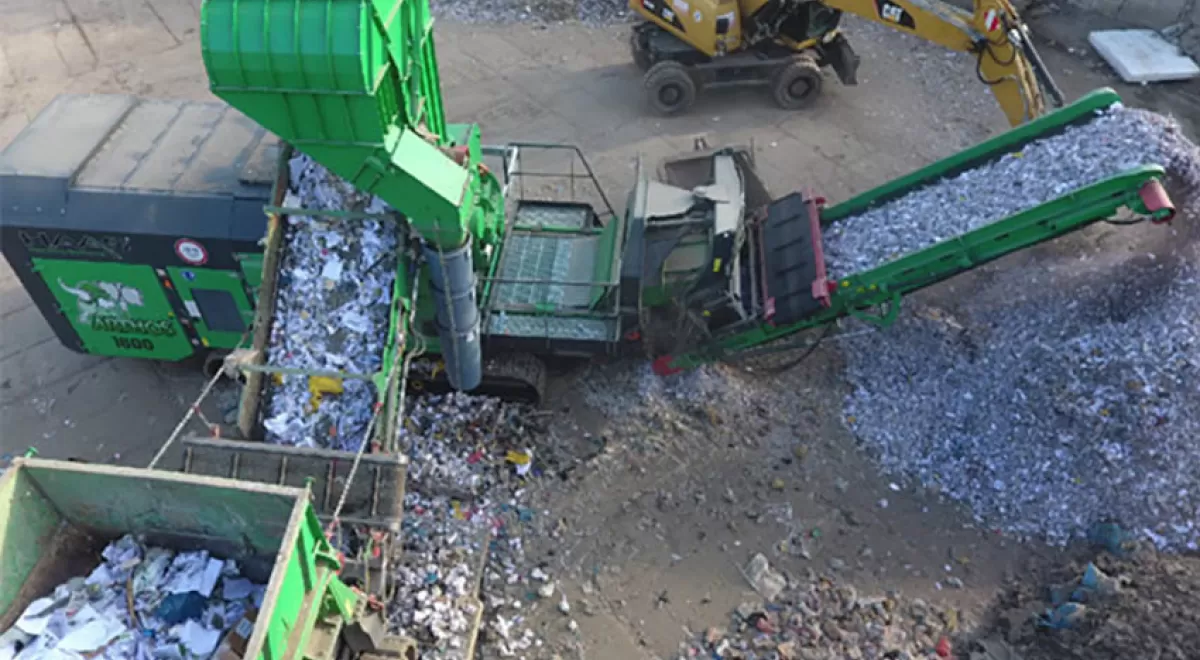 Una planta móvil para residuos urbanos e industriales con la tecnología de HAAS