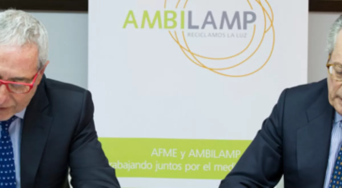 AFME y AMBILAMP firman un acuerdo de colaboración para impulsar la gestión de RAEE entre los fabricantes de material eléctrico
