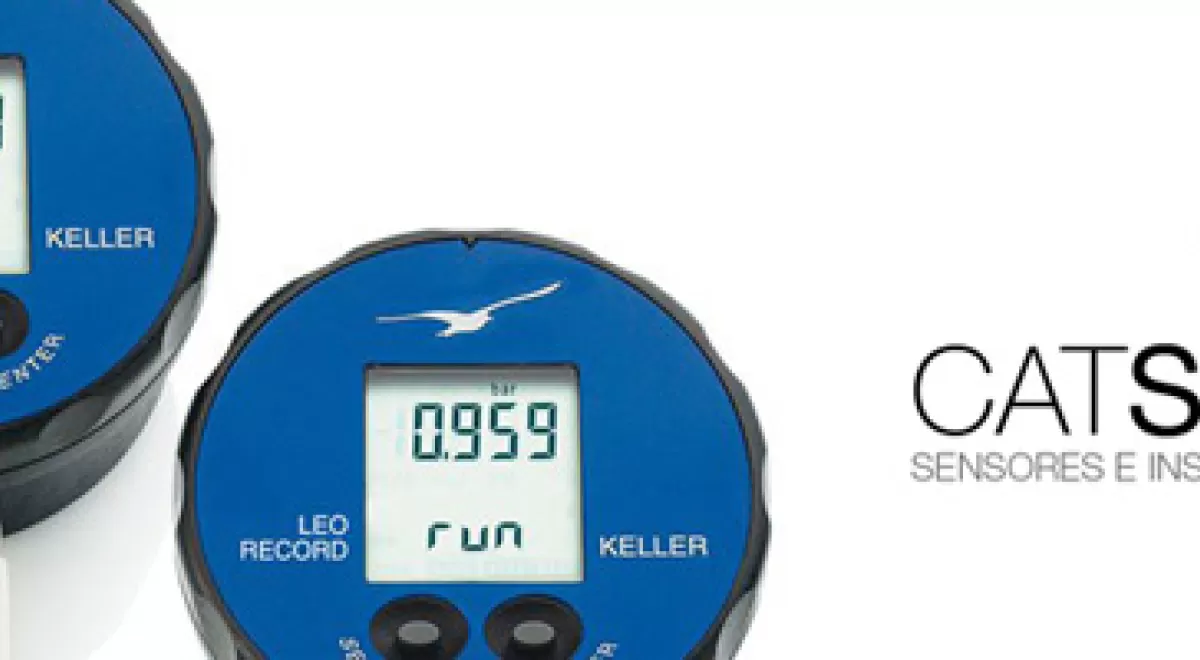 CATSENSORS presenta sus manómetros digitales Keller LEO Record con registro de presión y temperatura y conexión a PC