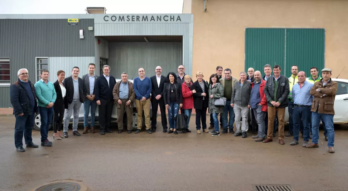 La Corporación de Comsermancha visita la planta de tratamiento de residuos urbanos