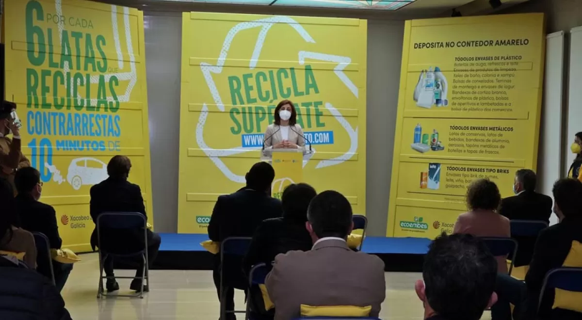 Cada gallego recicló alrededor de 15 kg de envases de plástico, latas y briks en 2020