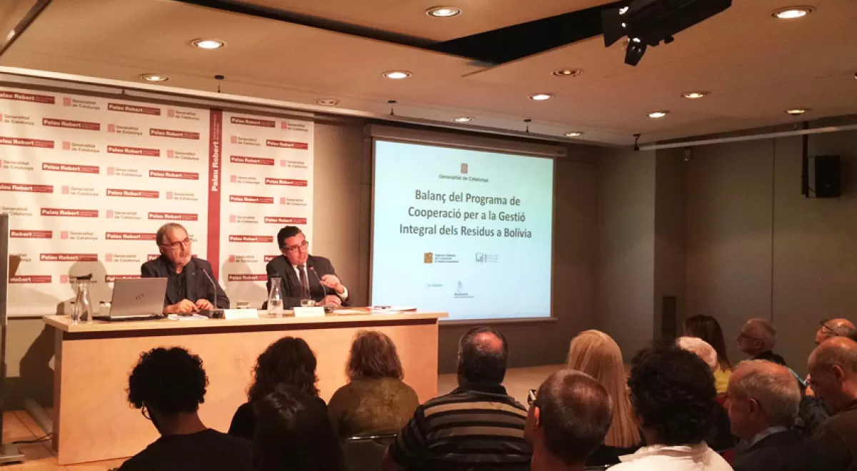 Cataluña apoya a Bolivia en el desarrollo de la gestión de residuos en el país