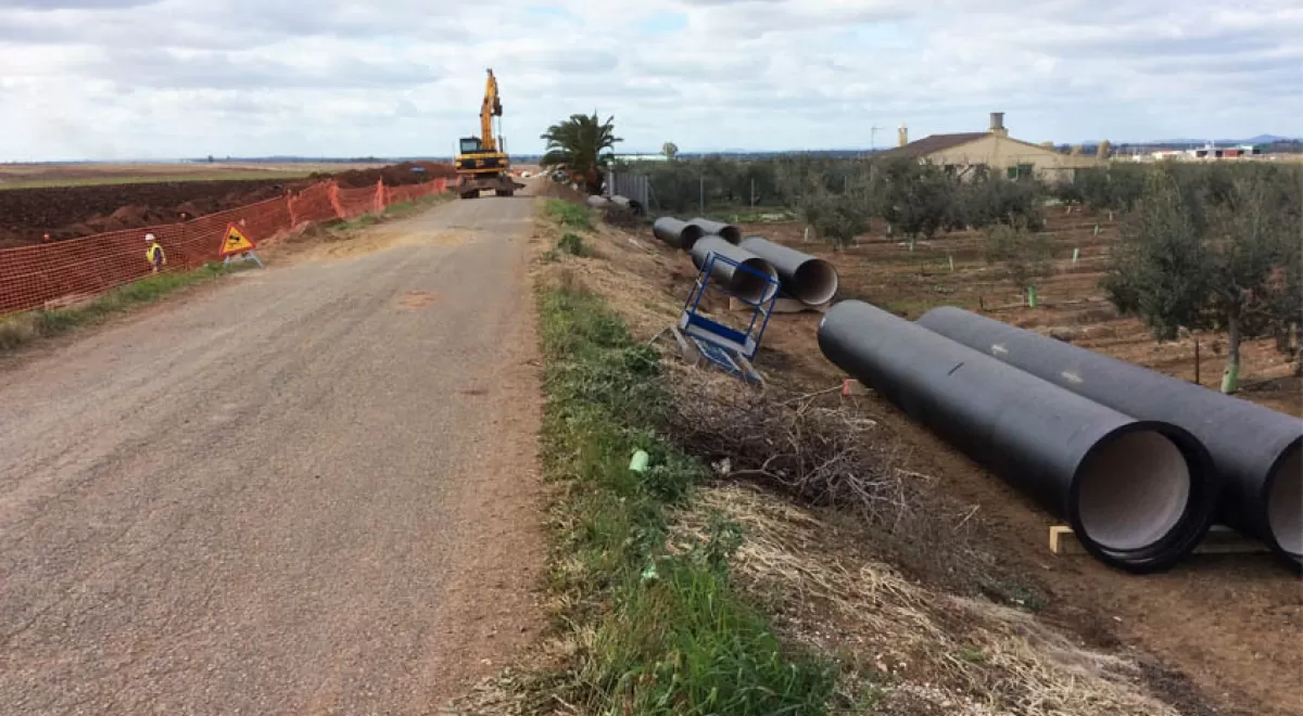 Saint-Gobain PAM España suministra tubería de fundición dúctil para la red de riego en Badajoz
