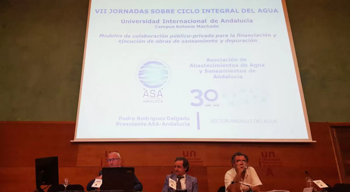 ASA-Andalucía participa en las VII Jornadas sobre el Ciclo Integral del Agua en la sede de la UNIA en Baeza