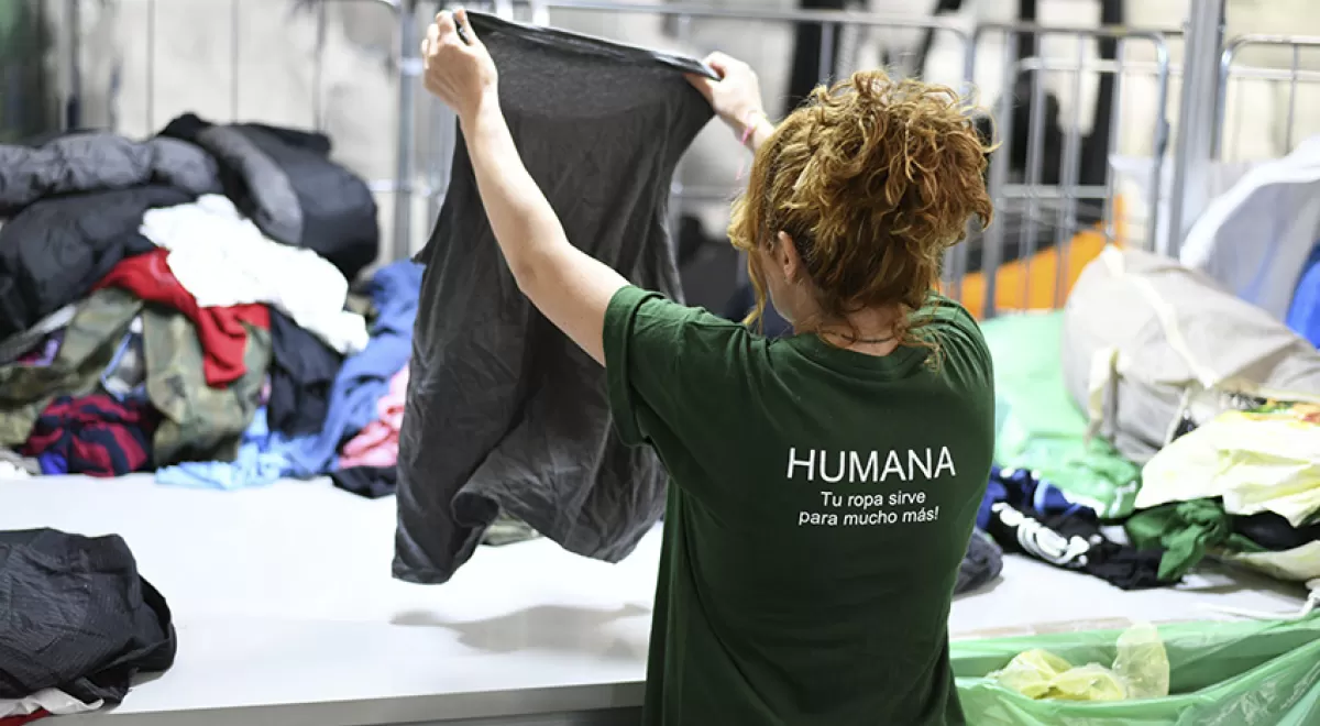 Humana aumenta la recuperación de textil un 23% respecto a 2020