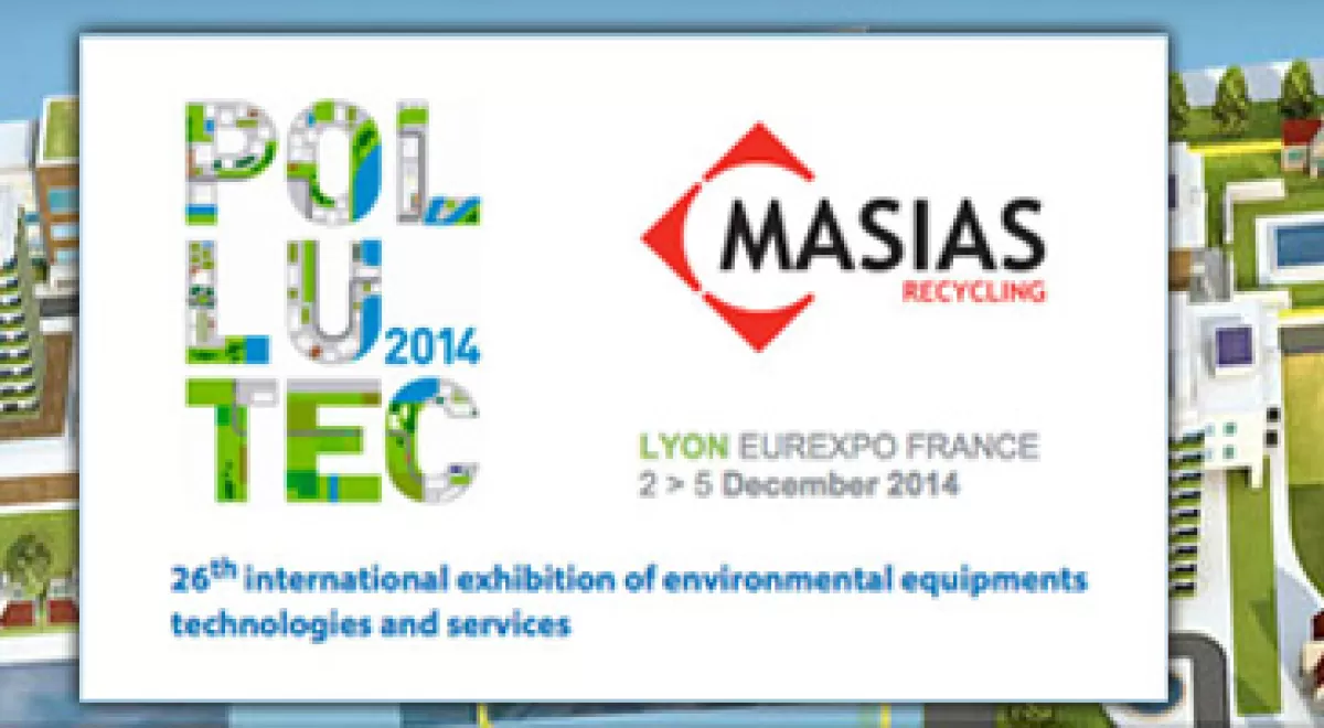 Masias Recycling presenta en Lyon su sistema Waste to Cash durante la 26ª edición de Pollutec