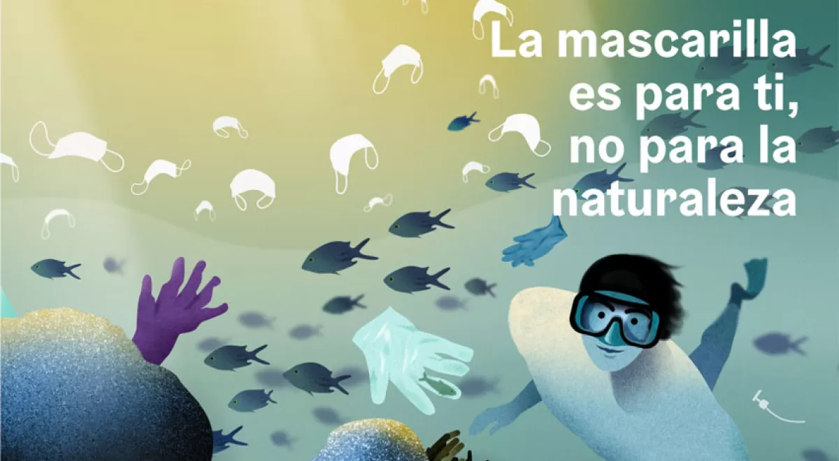 “La mascarilla es para ti, no para la naturaleza”, una campaña institucional para evitar el abandono de residuos