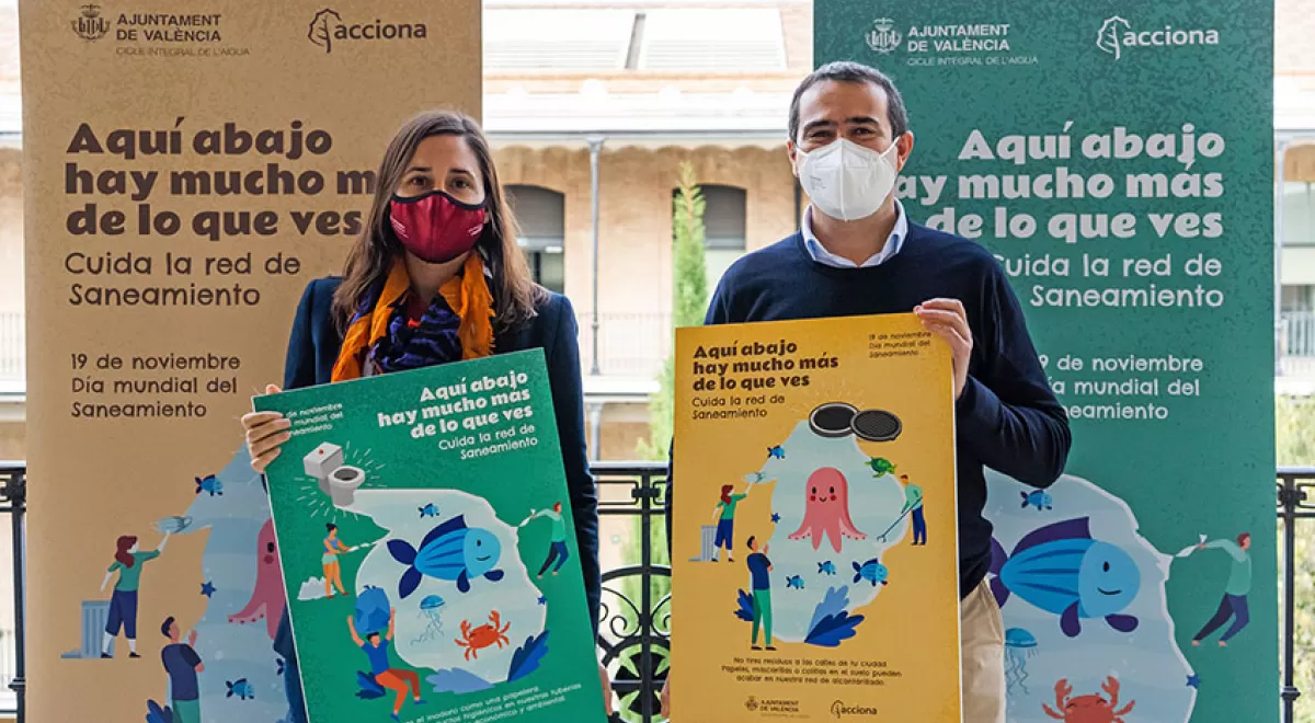 ACCIONA y el Ayuntamiento de Valencia conciencian sobre el valor de la red de saneamiento en la ciudad