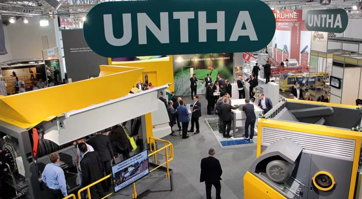 IFAT despierta un interés récord por las trituradoras de residuos de UNTHA
