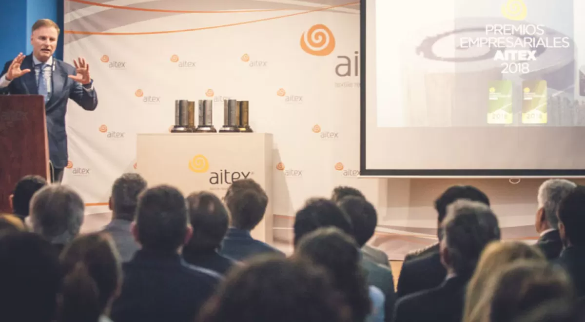 Entregados los Premios Empresariales AITEX 2018 a la innovación y sostenibilidad