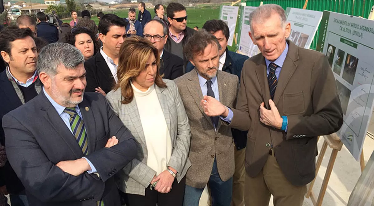 Inauguradas las obras del encauzamiento del arroyo Argamasilla en Écija
