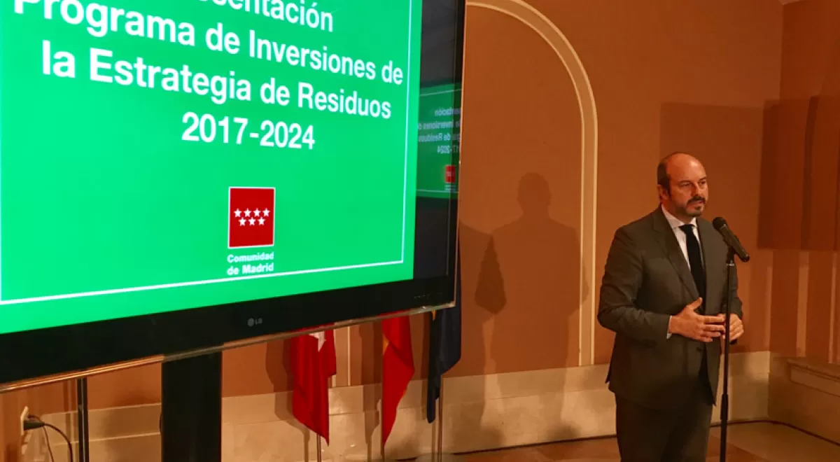 300 millones de euros para renovar las instalaciones de tratamiento de residuos de la Comunidad de Madrid