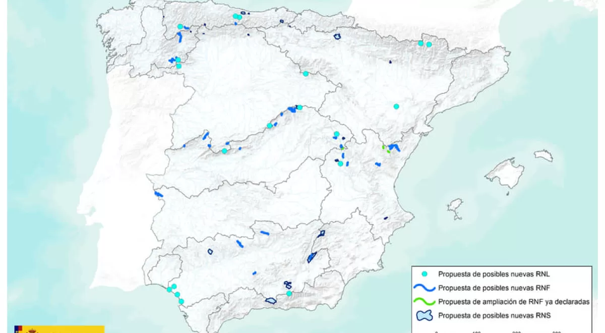 El MITECO saca a consulta pública la declaración de 67 reservas hidrológicas en todo el país