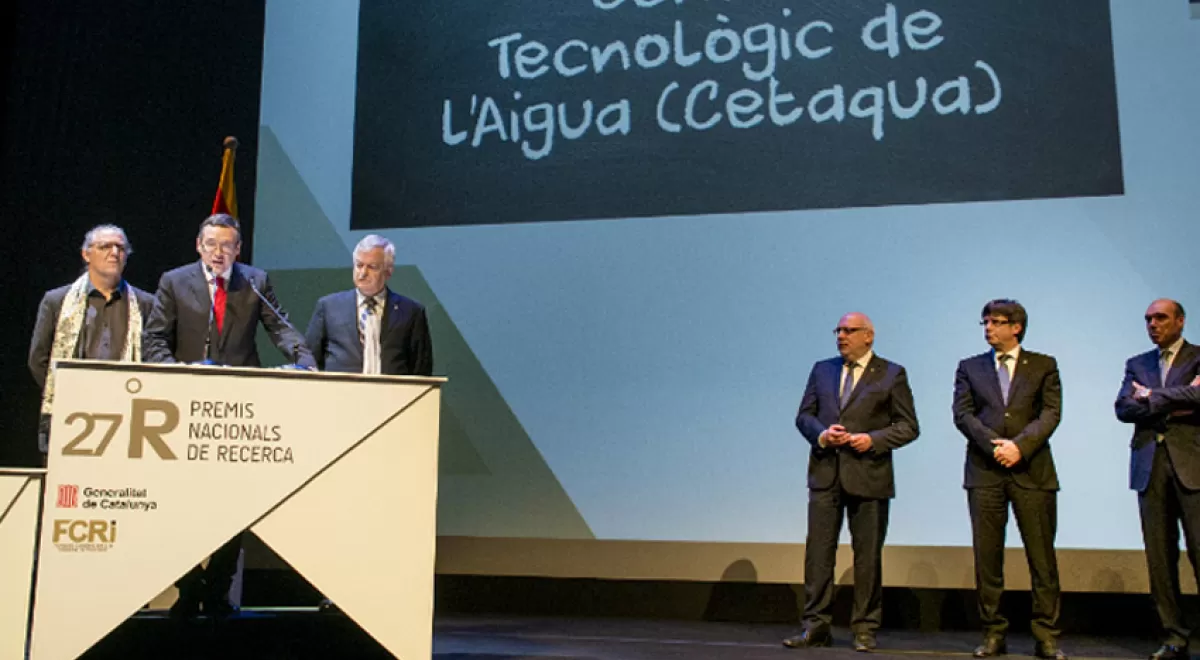 Cetaqua recoge el Premio Nacional de Investigación 2016