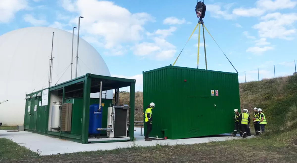 La primera planta de purificación biológica de biogás en España ya es una realidad en Galicia
