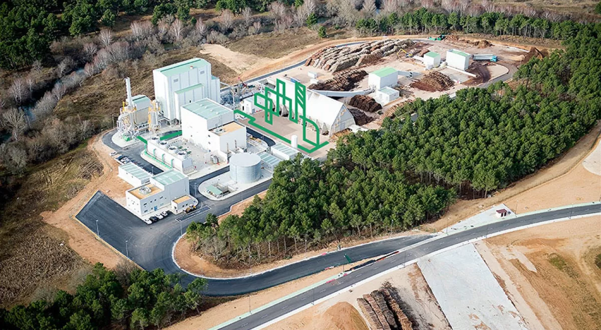 Una nueva instalación permitirá capturar y reutilizar CO2 en la planta de energía con biomasa de Garray