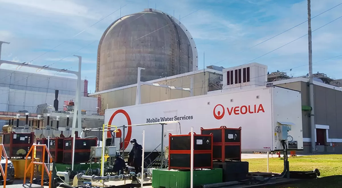 Mobile Water Services de Veolia producirá agua desmineralizada para la Central Nuclear Vandellós II