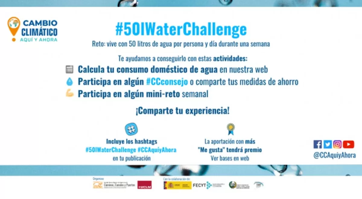 YWP Spain apoya el #50lWaterChallenge de "Cambio Climático, Aquí y Ahora"