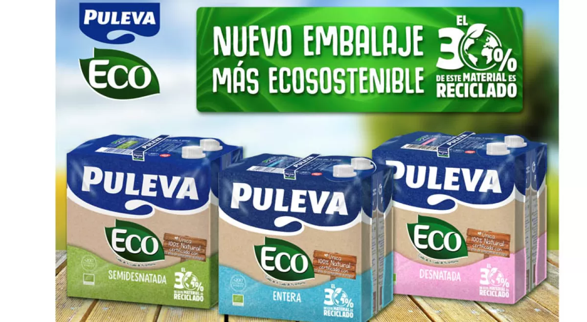 Puleva incorpora nuevos embalajes  más sostenibles con 30% de plástico reciclado