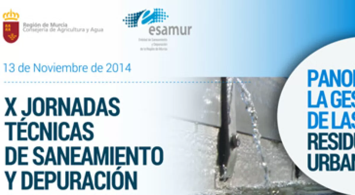 ESAMUR celebra el próximo 13 de noviembre sus X Jornadas Técnicas de Saneamiento y Depuración